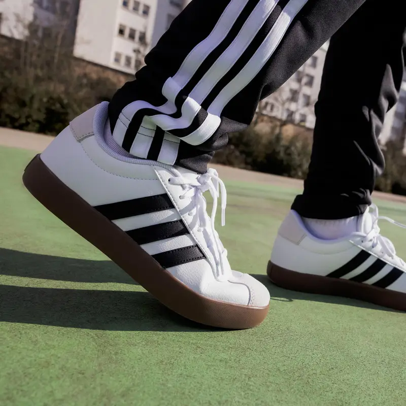 Sneakers ADIDAS bambino VL COURT bianco-nero-grigio dal 35 al 38 |  Adidas