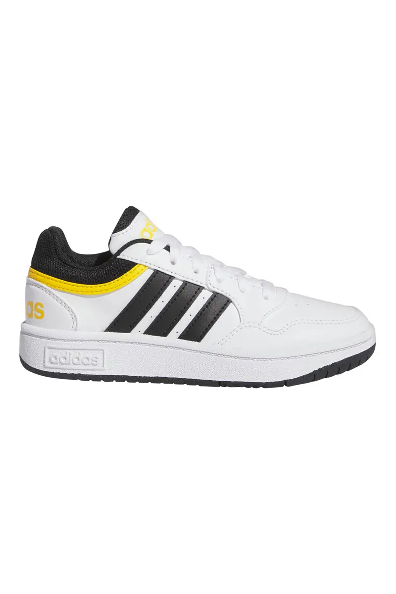 Sneakers Adidas Hoops 3 K Bianche e Nere