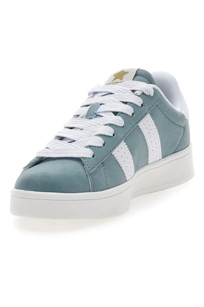 Sneakers Azzurre con Bande Laterali Bianche COTTON BELT CAMP NYC SD miniatura 3