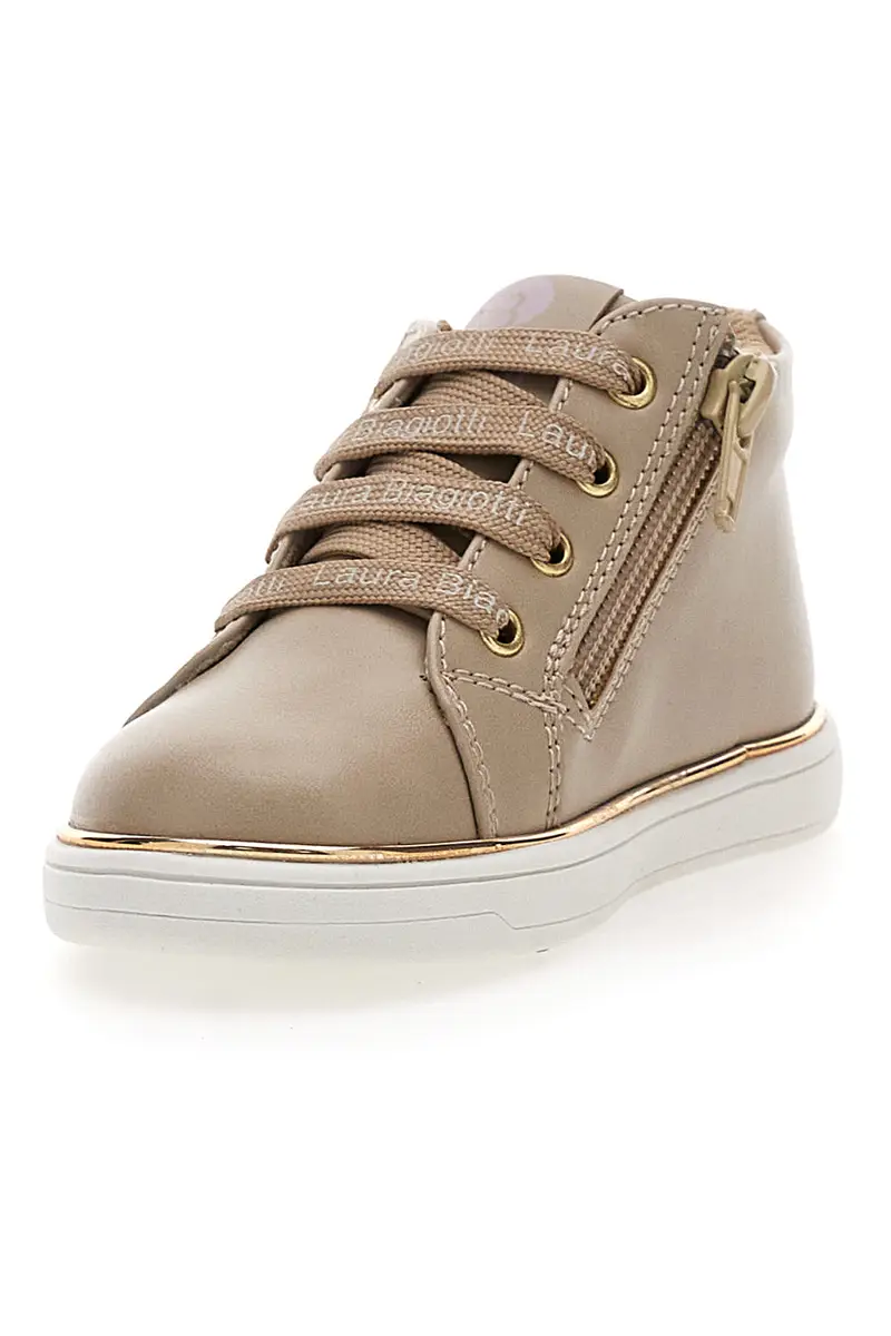 Sneakers Beige Con Dettagli Dorati Laura Biagiotti 92929335 miniatura 3