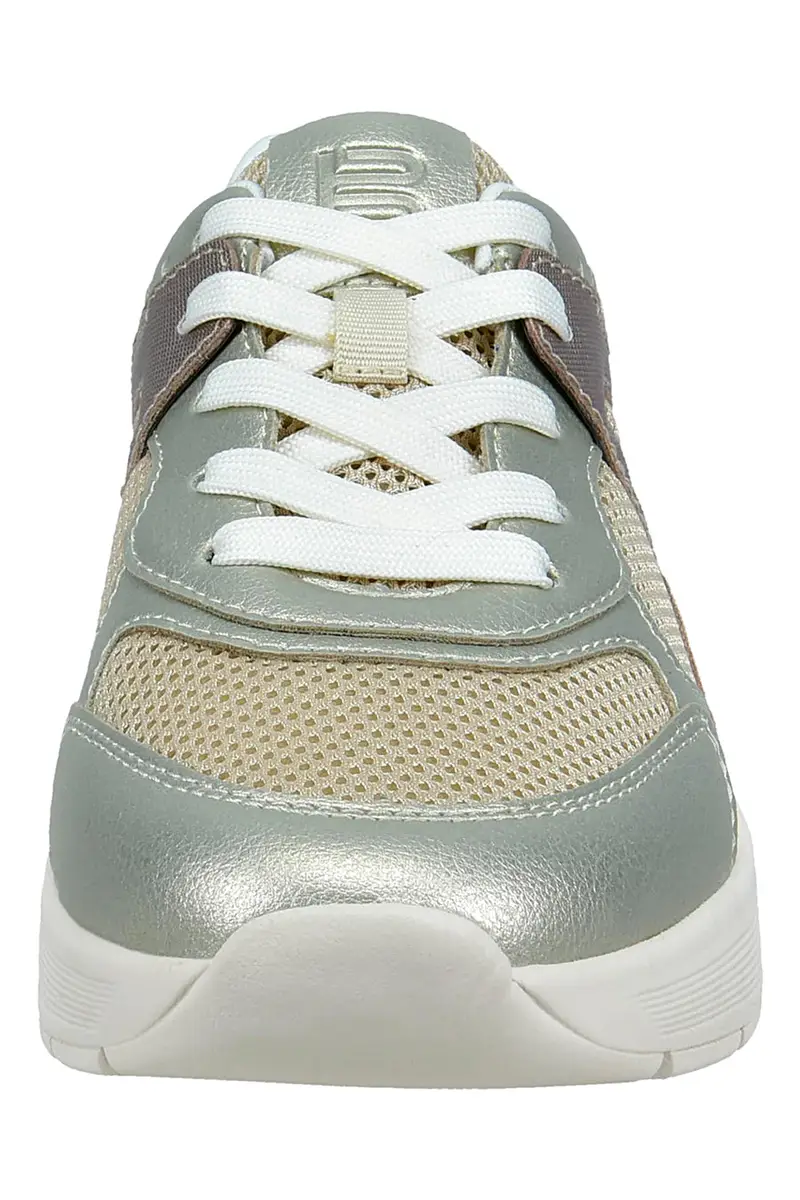 Sneakers Beige con Dettagli Effetto Metallizzato e Soletta Estraibile Bagatt D35AQM015069 miniatura 3