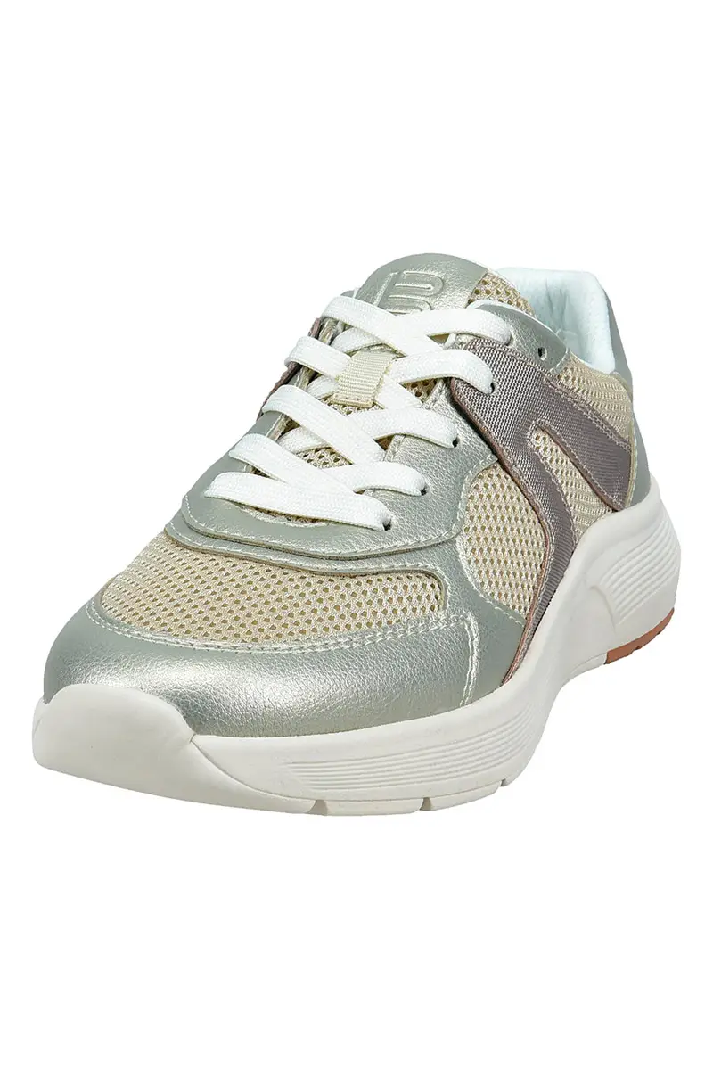 Sneakers Beige con Dettagli Effetto Metallizzato e Soletta Estraibile Bagatt D35AQM015069 miniatura 2