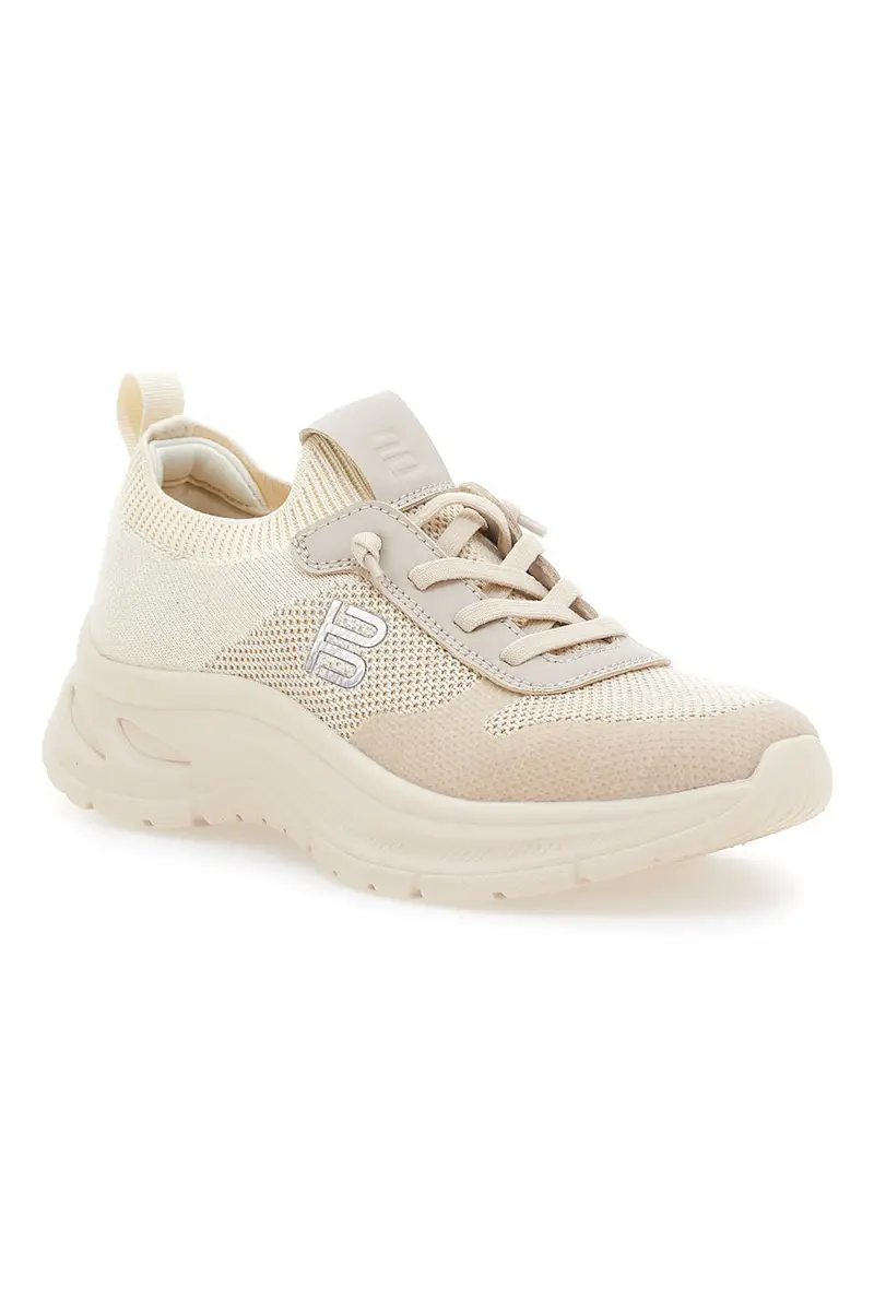 Sneakers Beige con Dettagli Metallici BAGATT 31AR760 miniatura 2