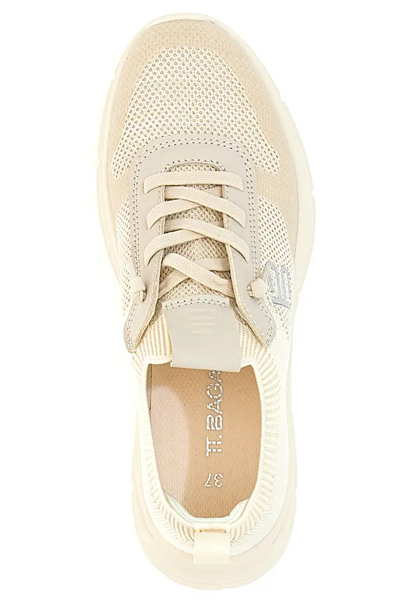 Sneakers Beige con Dettagli Metallici BAGATT 31AR760 miniatura 3