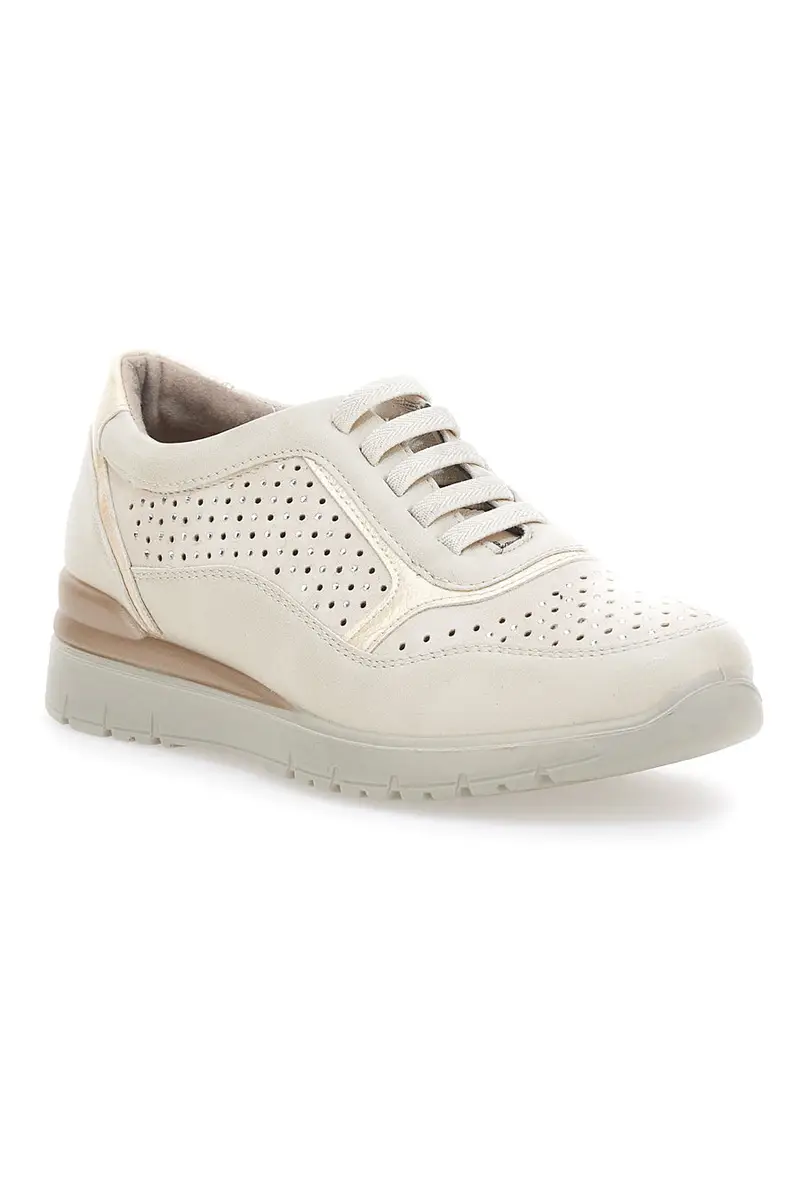 Sneakers Beige Con Platform Mio Tempo Mina930 miniatura 2