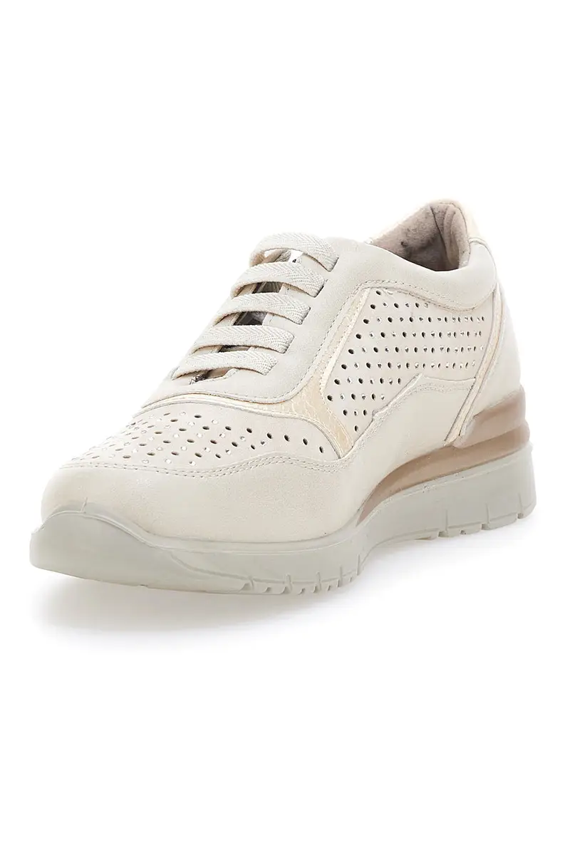 Sneakers Beige Con Platform Mio Tempo Mina930 miniatura 3