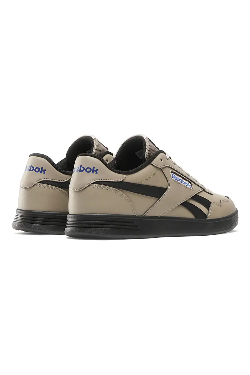 Sneakers Beige con tomaia in Pelle Reebok Court Advance miniatura 3