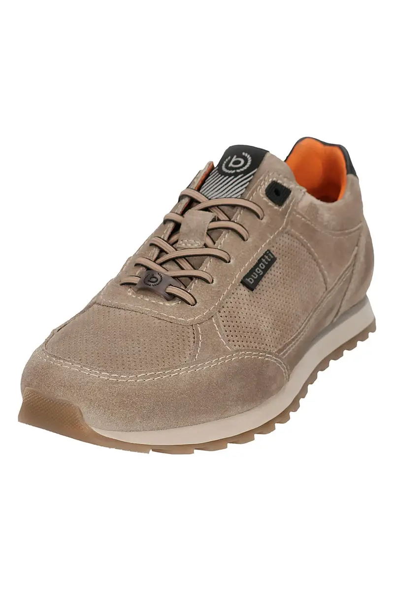 Sneakers Beige con Tomaia Traforata in Pelle BUGATTI 331ARX03 miniatura 2