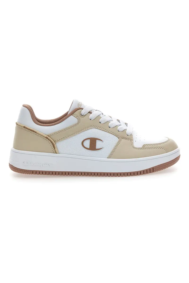 Sneakers beige e bianche con dettagli color sabbia Champion RD18 2.0 Low