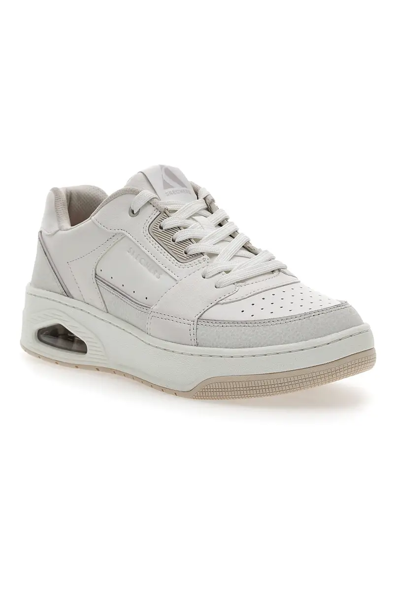 Sneakers Beige e Bianche Skechers Street Uno - Courted Style miniatura 2