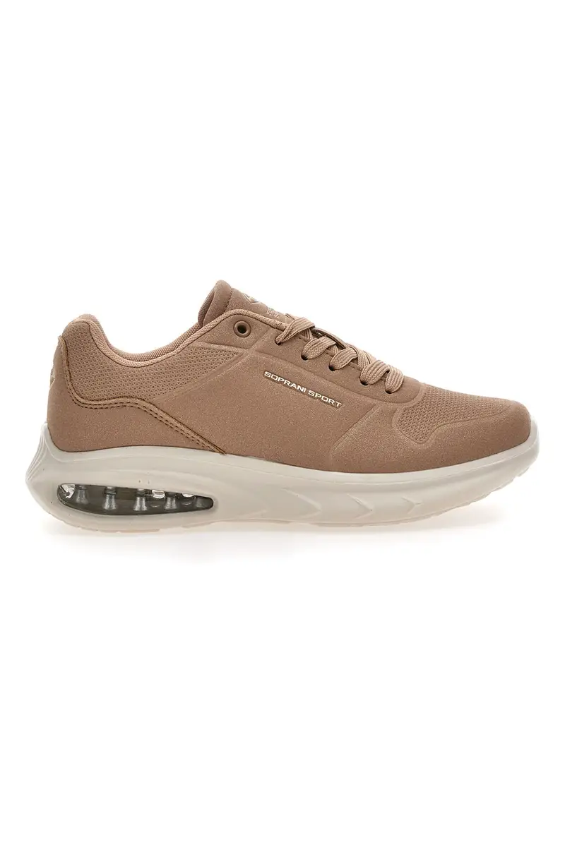 Sneakers Beige Soprani Sport Pau Glitter