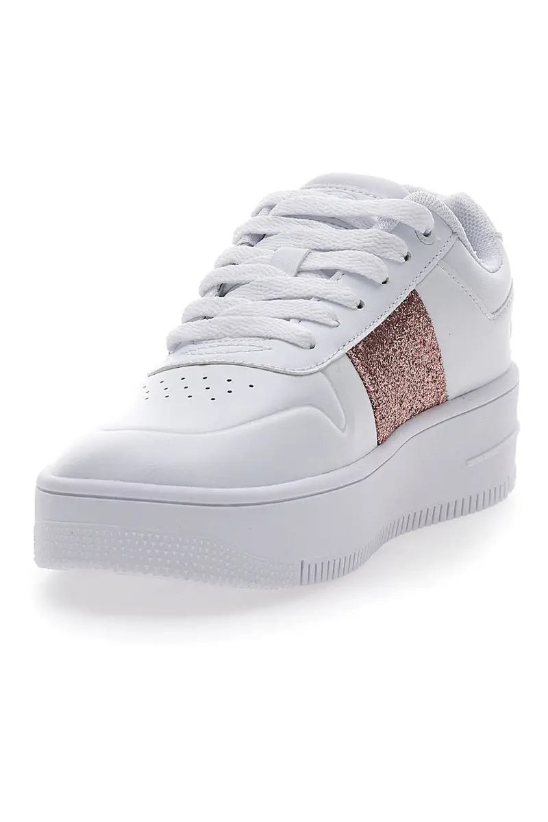 Sneakers Bianche Champion Rebound Platform Sparkle miniatura 3