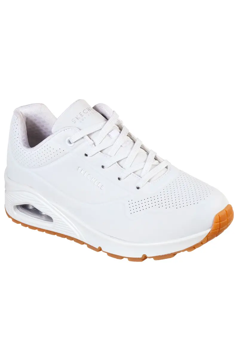 Sneakers Bianche Con Air-Cooled Memory Foam Skech-Air Skechers Uno Stand on Air miniatura 3