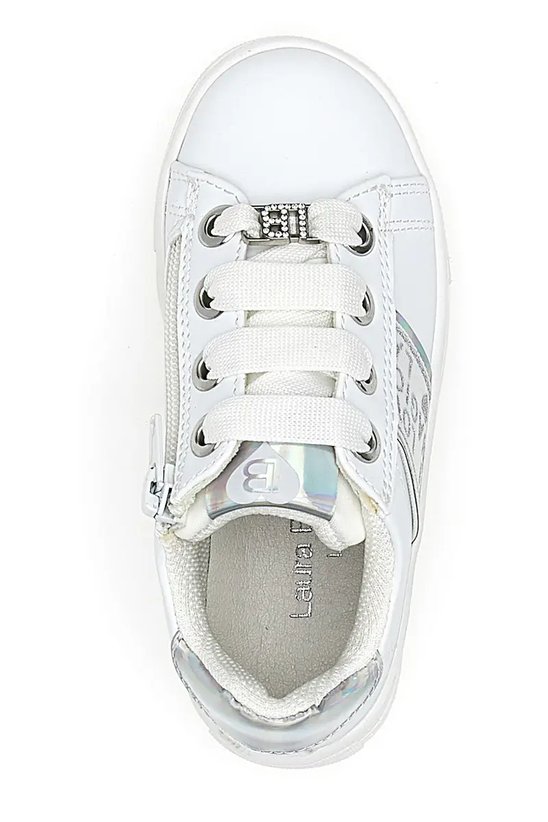 Sneakers Bianche con Cerniera Laterale LAURA BIAGIOTTI AGI7048 miniatura 3