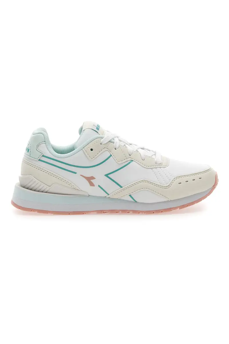 Sneakers Bianche Con Dettagli azzurri DIADORA Raven Wn