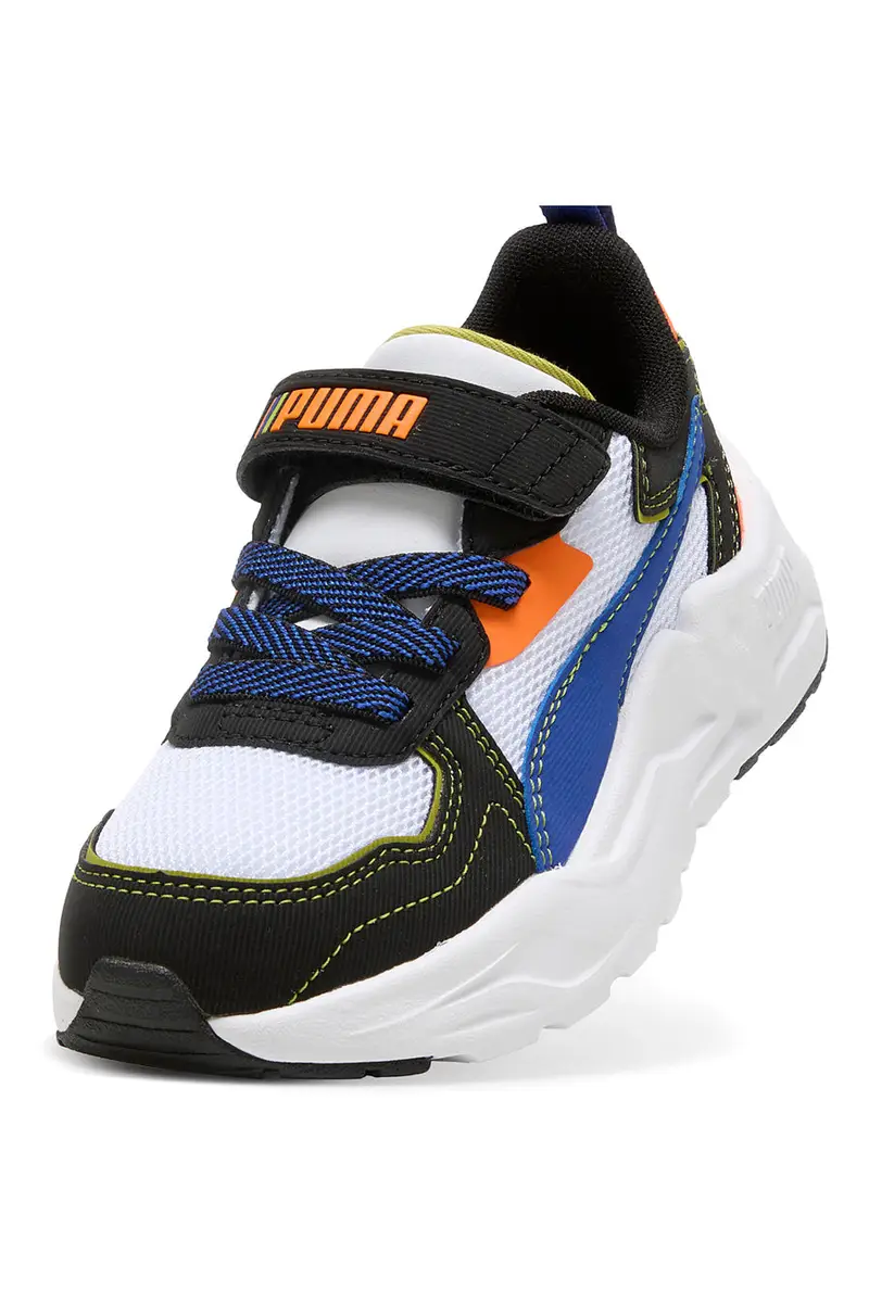 Sneakers Bianche con Dettagli Blu e Arancione PUMA TRINITY LITE STARBLITZ AC+PS miniatura 3