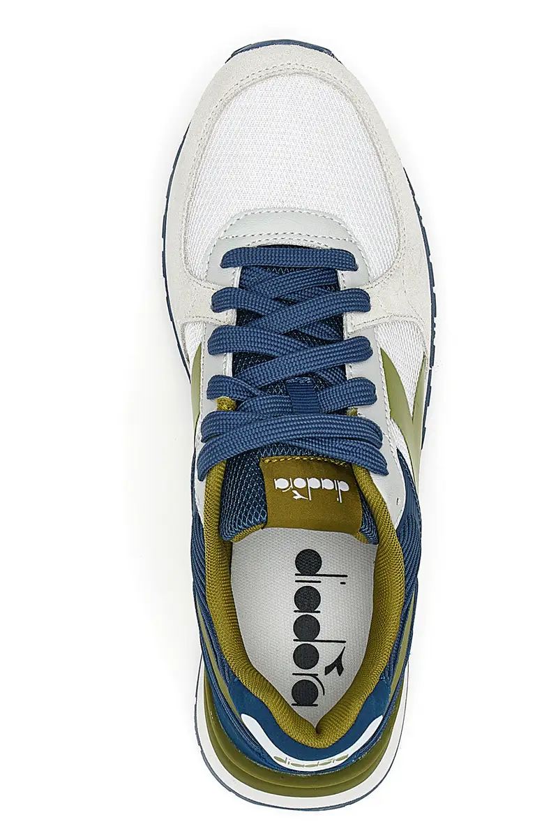 Sneakers Bianche con Dettagli Blu e Verdi DIADORA FENICE miniatura 3