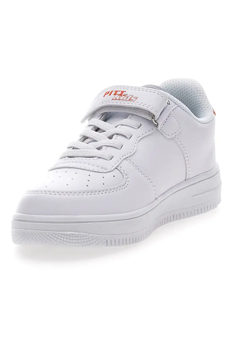 Sneakers Bianche con Dettagli Colorati PITT KIDS K191562 miniatura 3