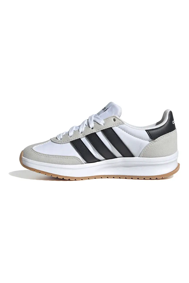 Sneakers Bianche con Dettagli Neri e Grigi ADIDAS RUN 70s 2.0 J miniatura 3
