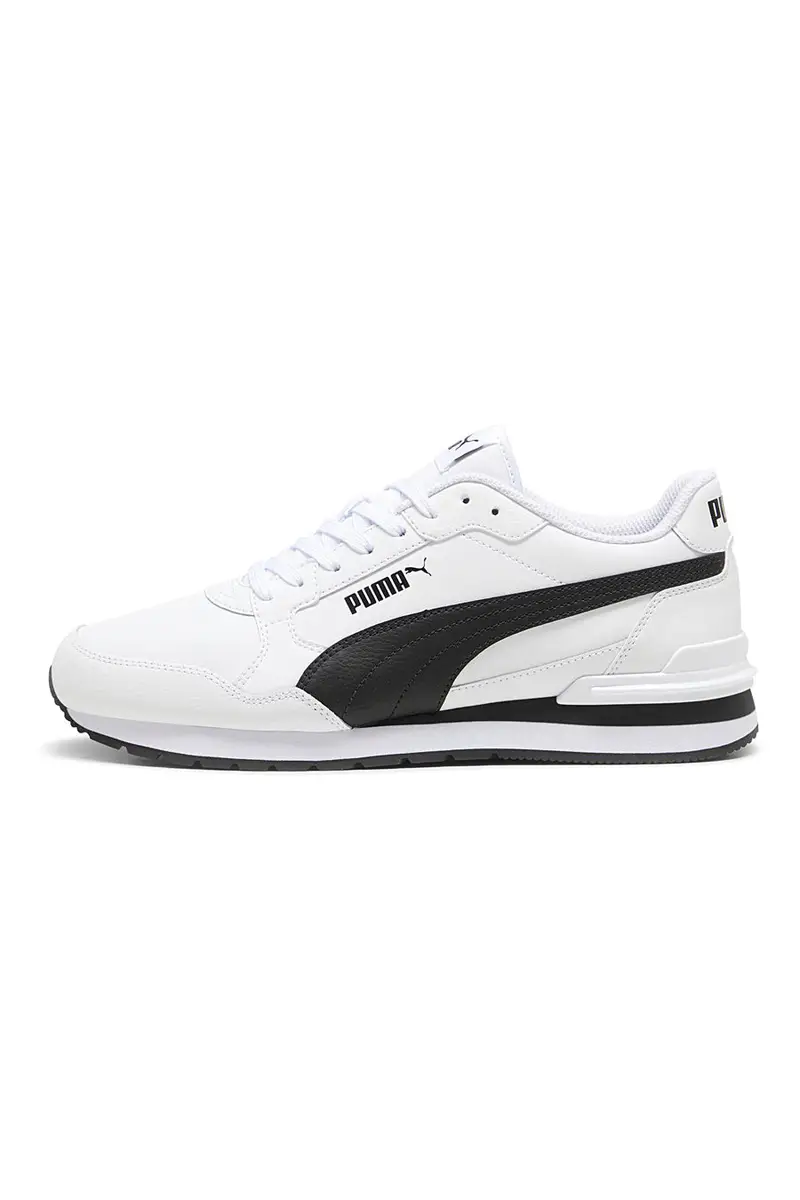 Sneakers bianche con dettagli neri e soletta SoftFoam+ Puma ST Runner v4 L