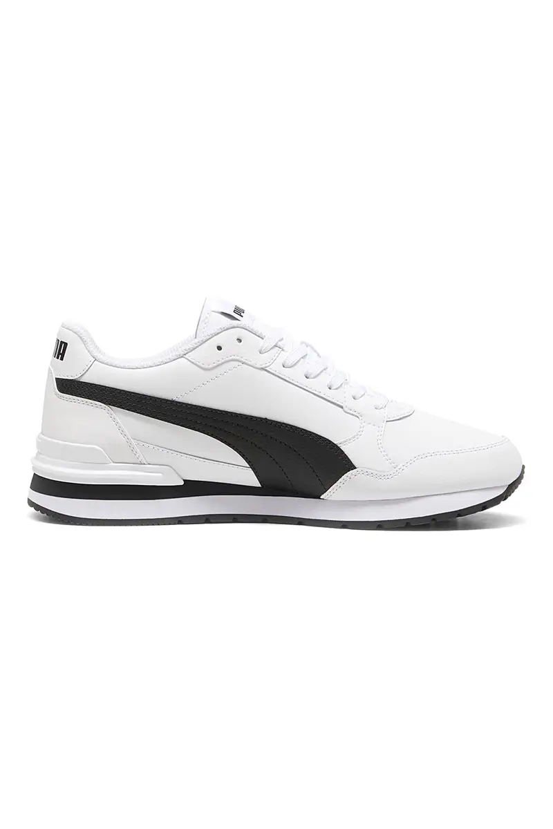 Sneakers bianche con dettagli neri e soletta SoftFoam+ Puma ST Runner v4 L miniatura 3