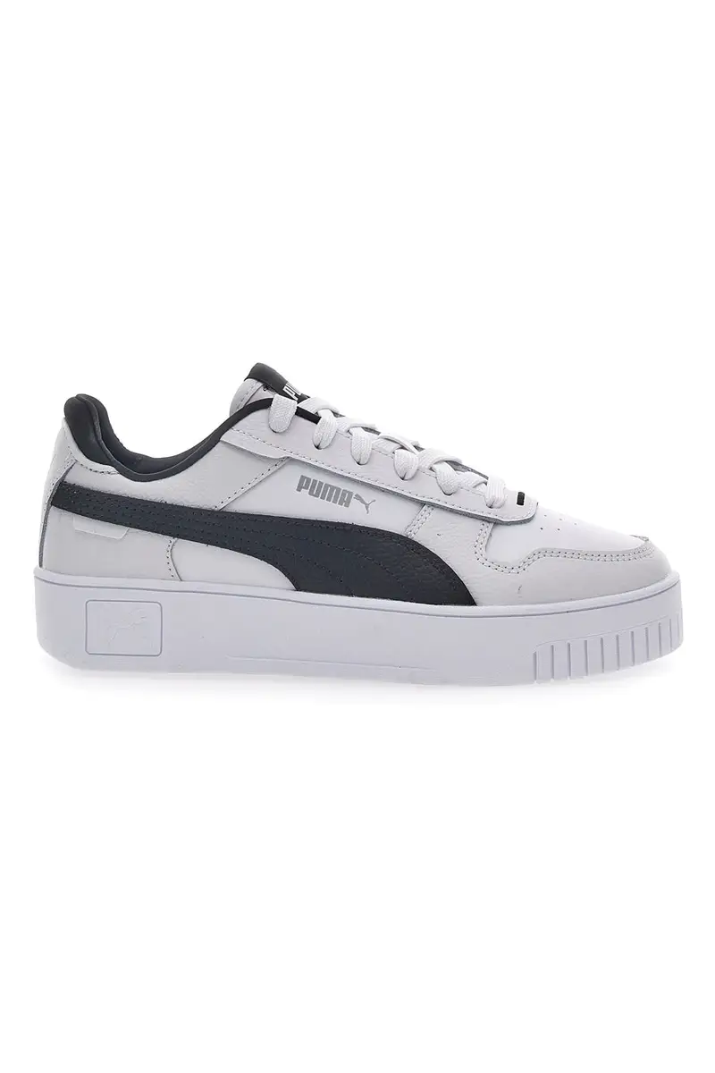Sneakers Bianche Con Dettagli Neri Puma Carina Street
