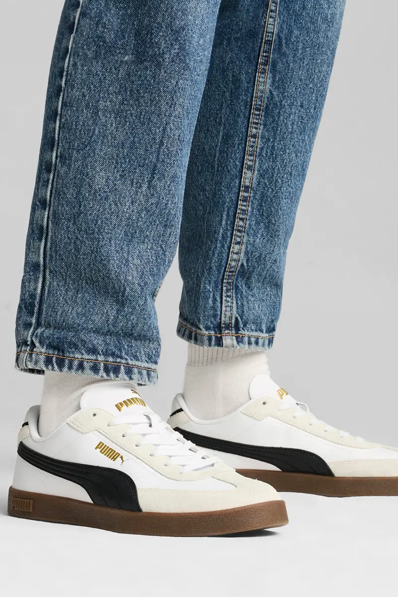 Sneakers Bianche Con Dettagli Neri Puma Club II Era