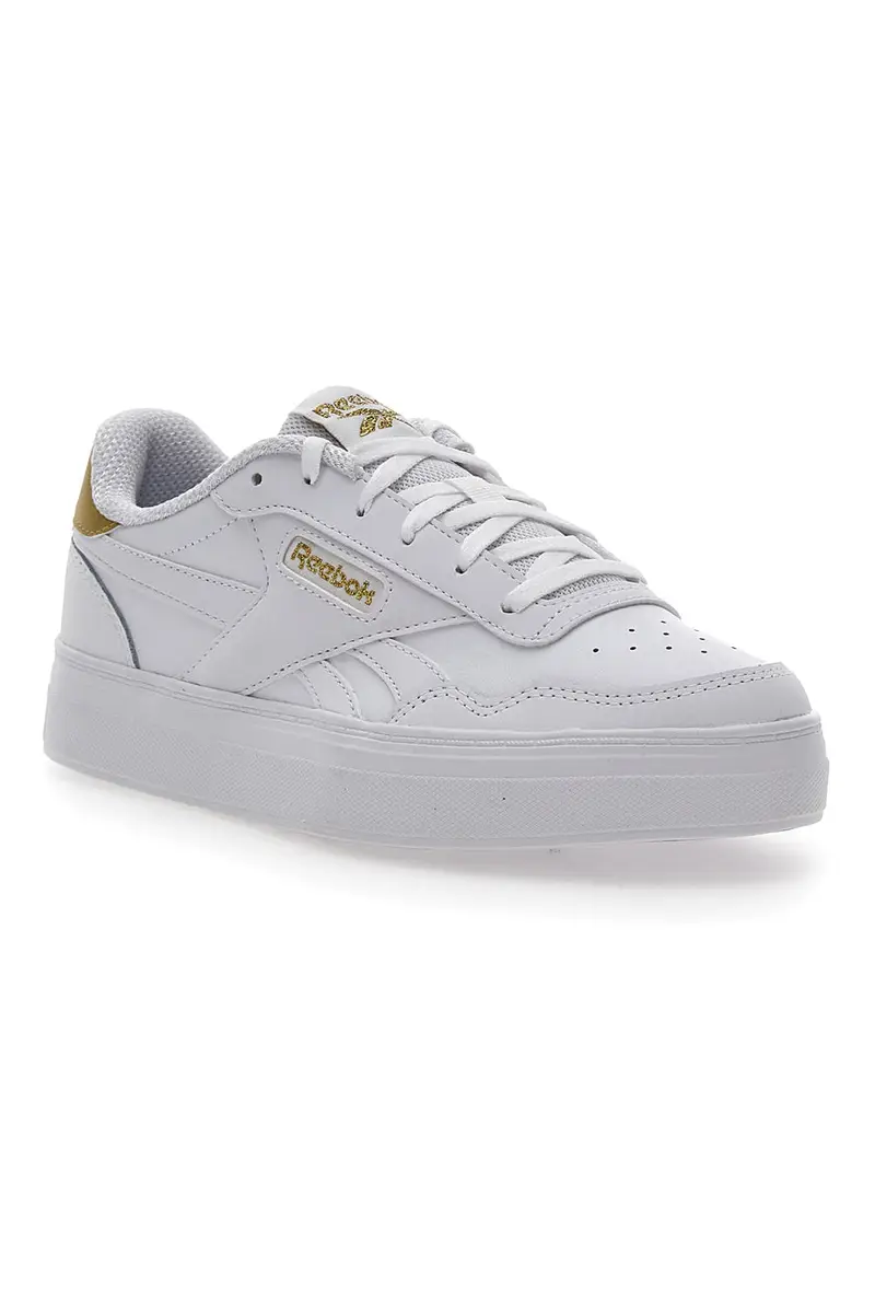 Sneakers Bianche Con Dettagli Oro Reebok Court Advance Bold miniatura 2