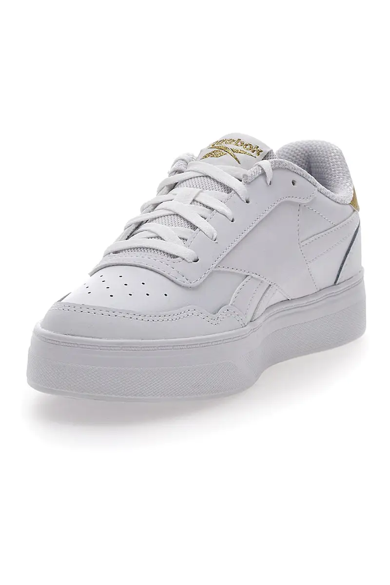 Sneakers Bianche Con Dettagli Oro Reebok Court Advance Bold miniatura 3