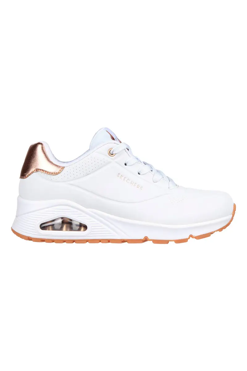 Sneakers bianche con dettagli oro Skechers Uno Golden Air