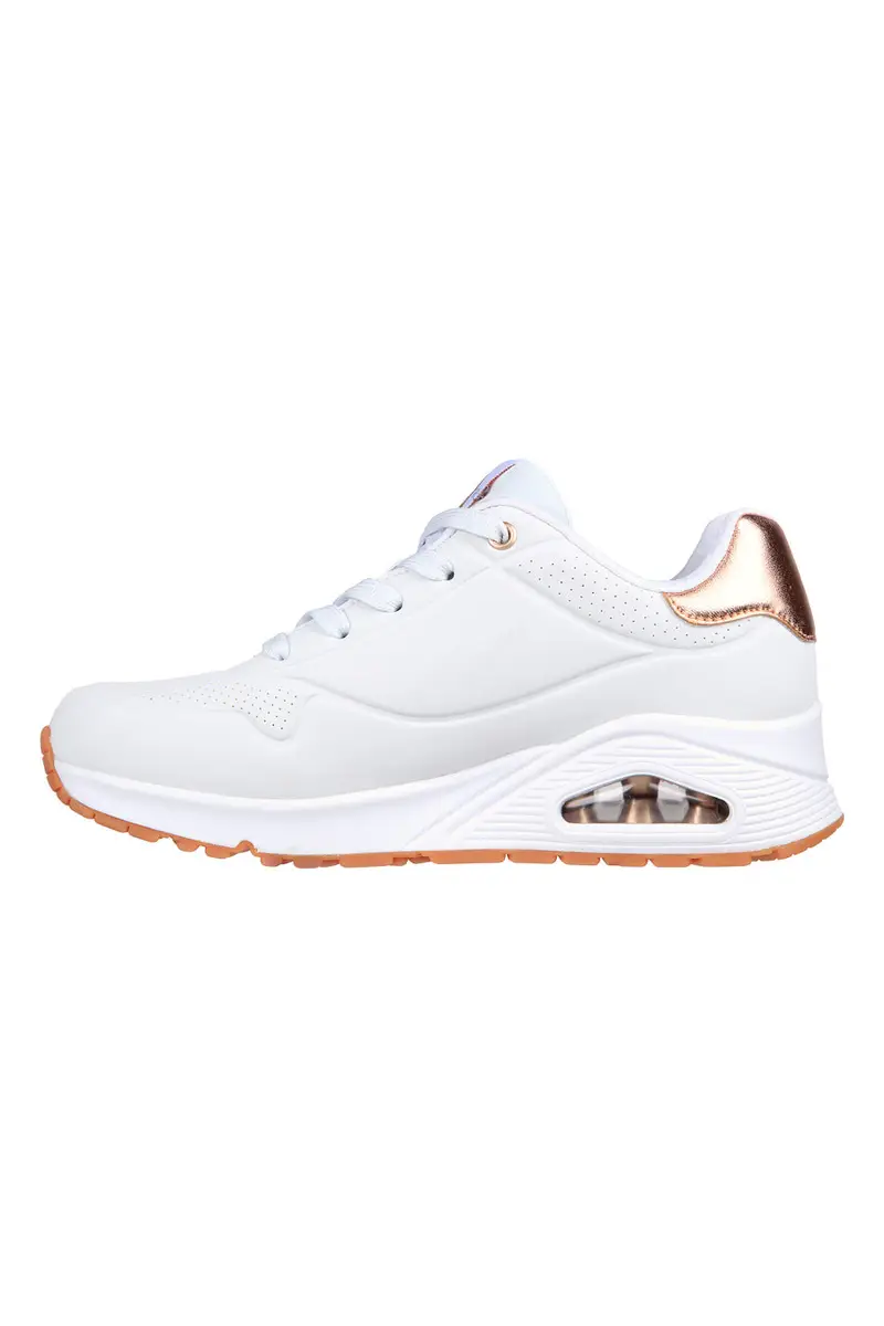 Sneakers bianche con dettagli oro Skechers Uno Golden Air miniatura 3