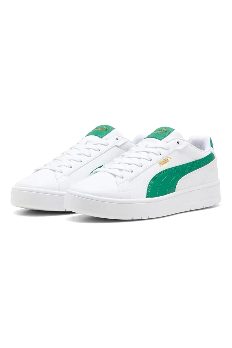 Sneakers bianche con dettagli verdi PUMA Court Classico miniatura 2