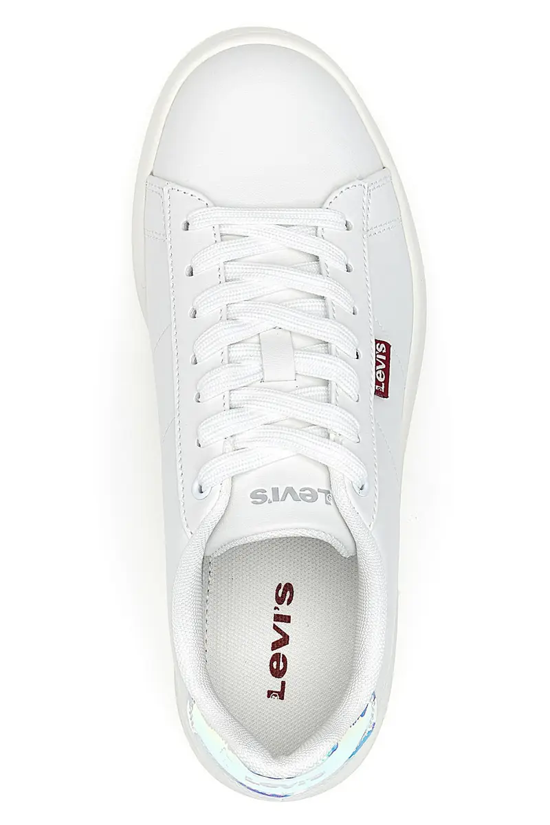 Sneakers bianche con dettaglio iridescente Levi's VAVE0261S miniatura 3