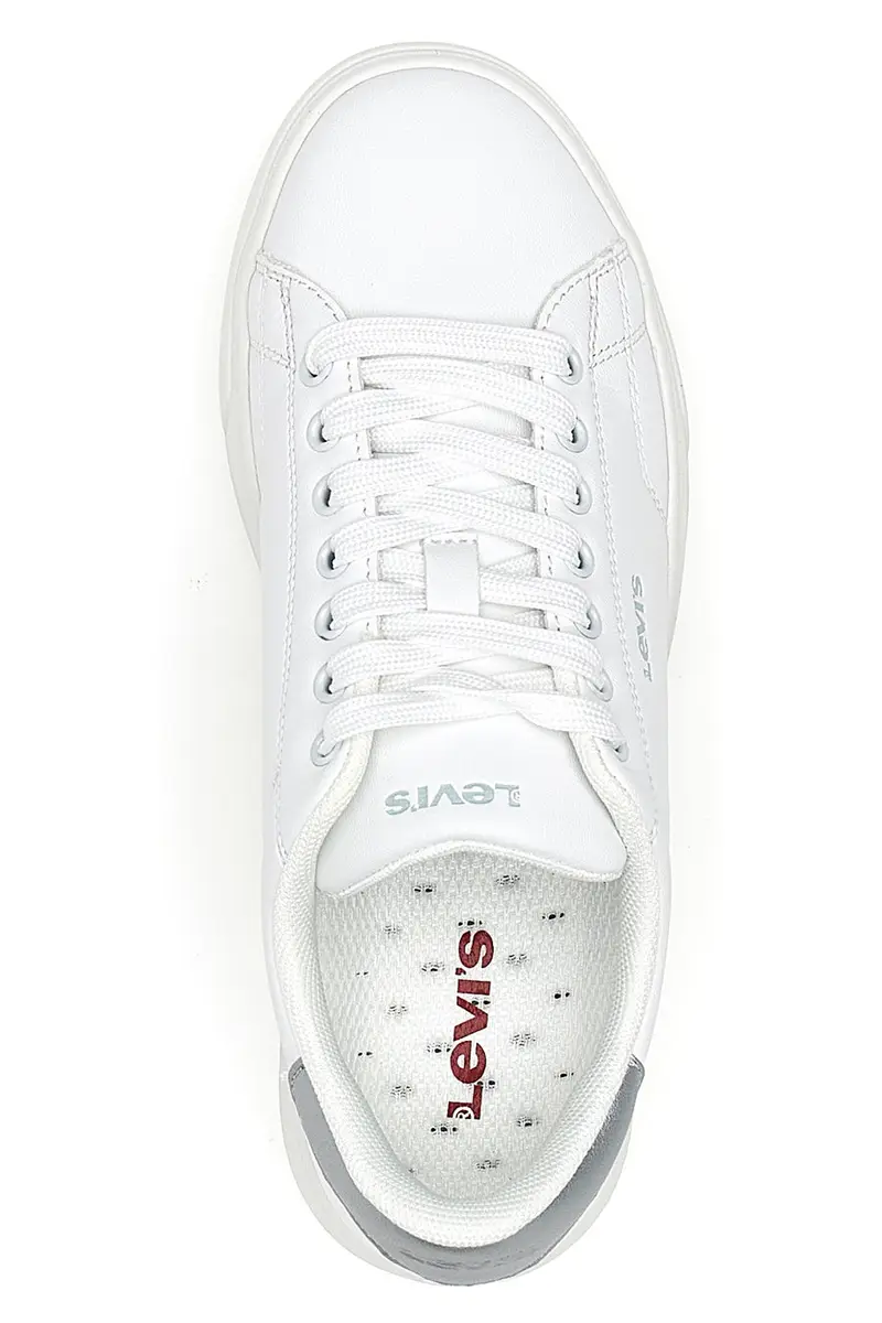 Sneakers Bianche con Dettaglio Posteriore Argento LEVI'S AMBER miniatura 3