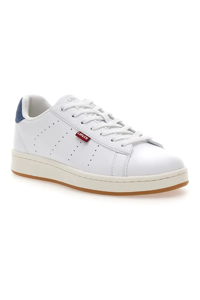 Sneakers Bianche con Dettaglio Posteriore Blu LEVI'S AVENUE miniatura 2