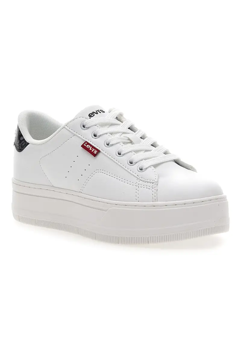 Sneakers Bianche con Dettaglio Posteriore Nero a Fantasia LEVI'S TAMPA miniatura 2