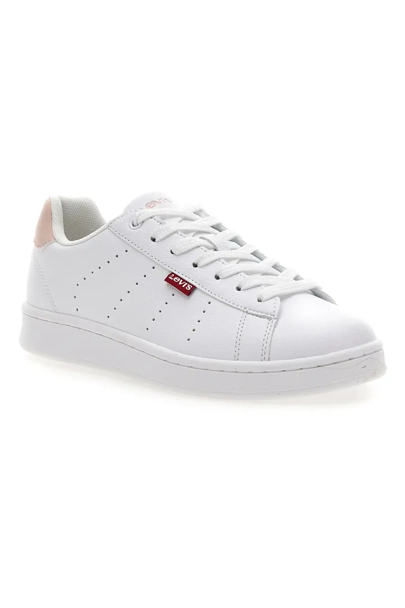Sneakers Bianche con Dettaglio Posteriore Rosa LEVI'S AVENUE miniatura 2
