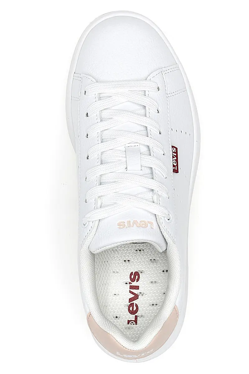 Sneakers Bianche con Dettaglio Posteriore Rosa LEVI'S AVENUE miniatura 3