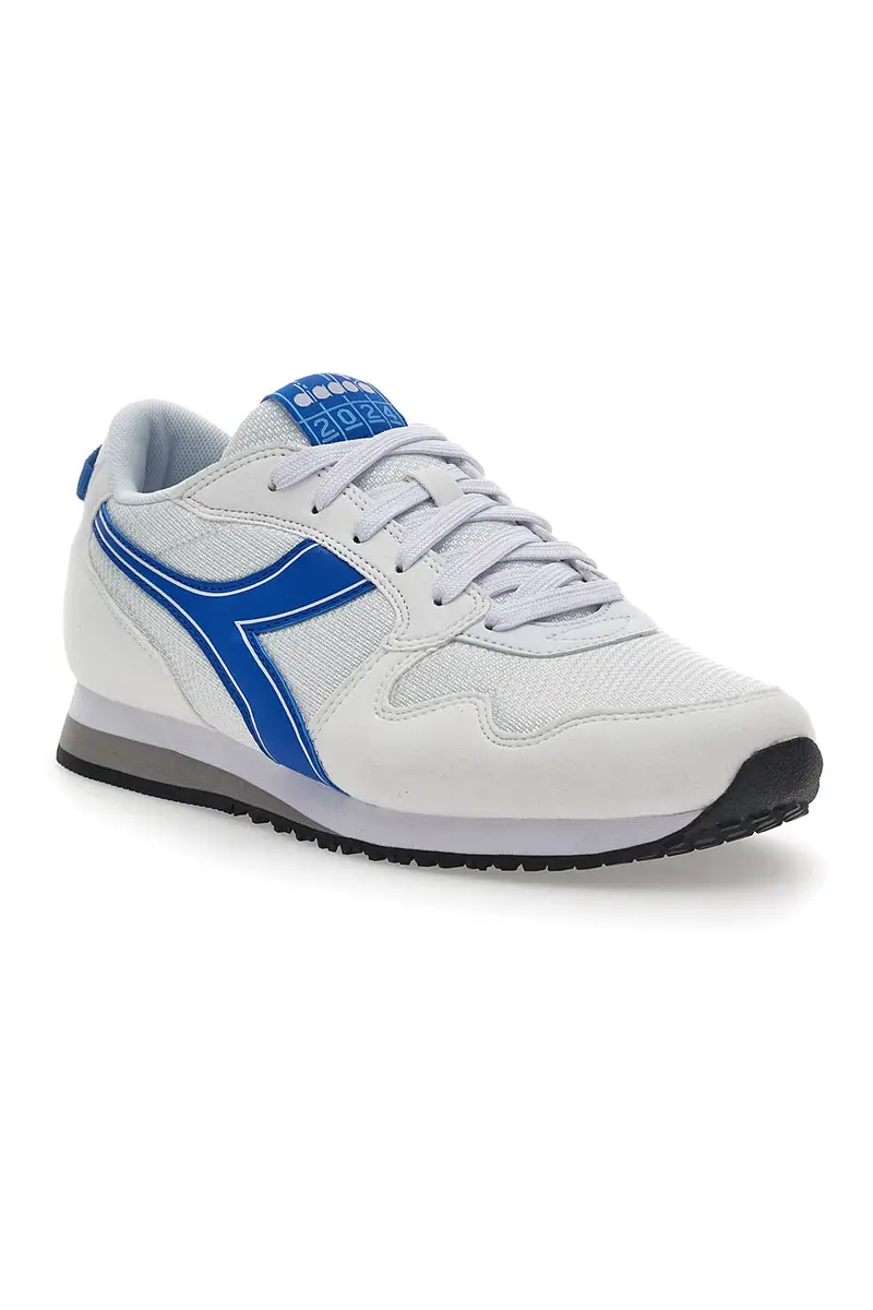 Sneakers Bianche con Fregio Blu Diadora Skyler Athletic miniatura 2