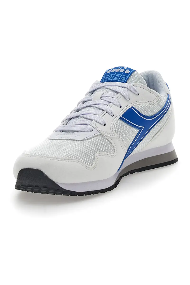 Sneakers Bianche con Fregio Blu Diadora Skyler Athletic miniatura 3