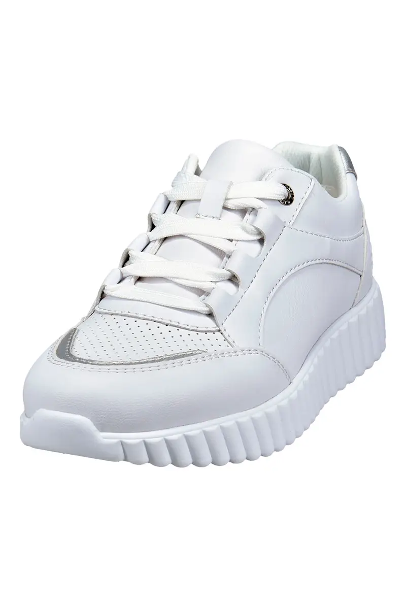 Sneakers Bianche con Inserti Effetto Metallizzato Bagatt D45AL6055050 miniatura 2