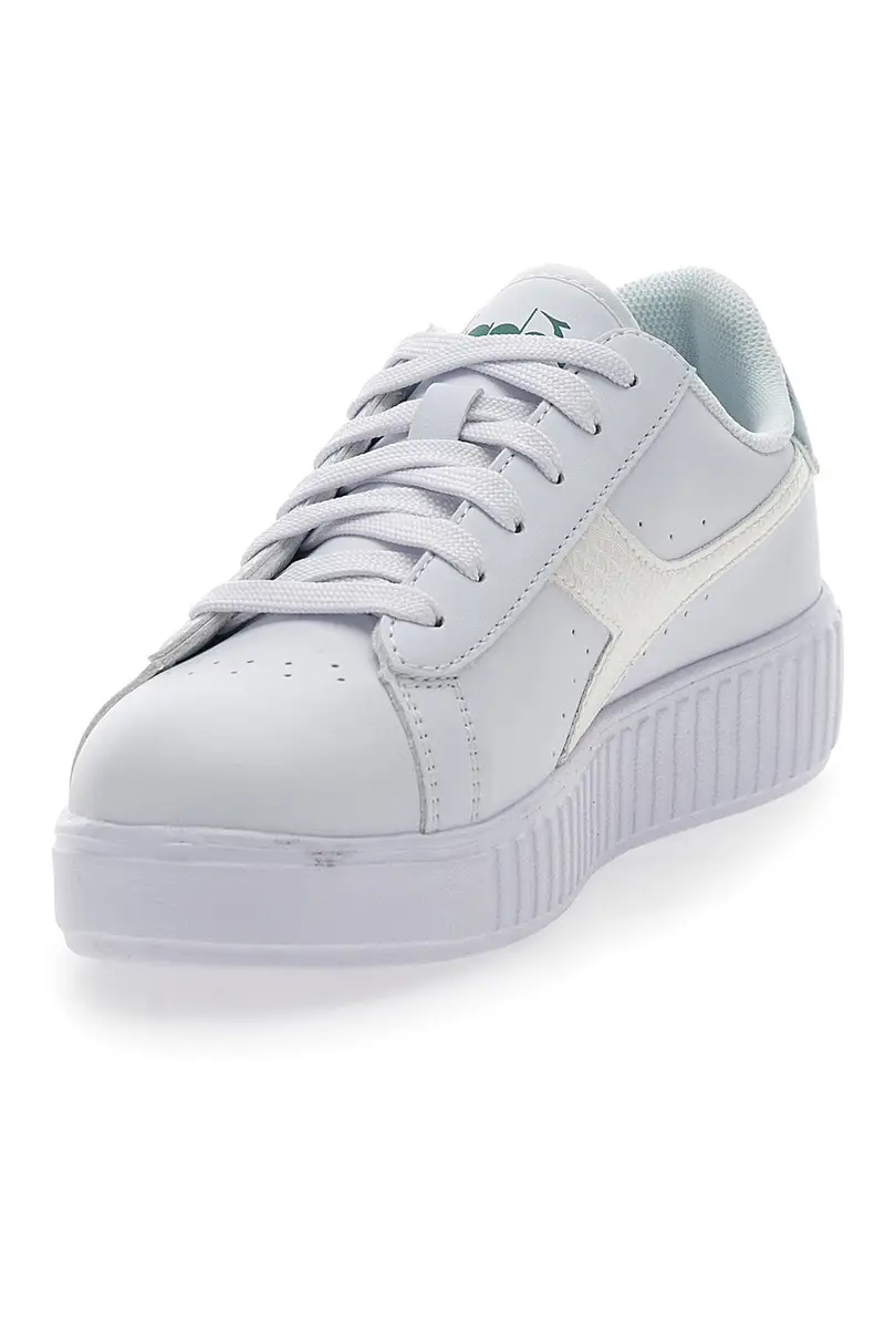 Sneakers Bianche con Lacci Diadora Game Step GS Glazed miniatura 3