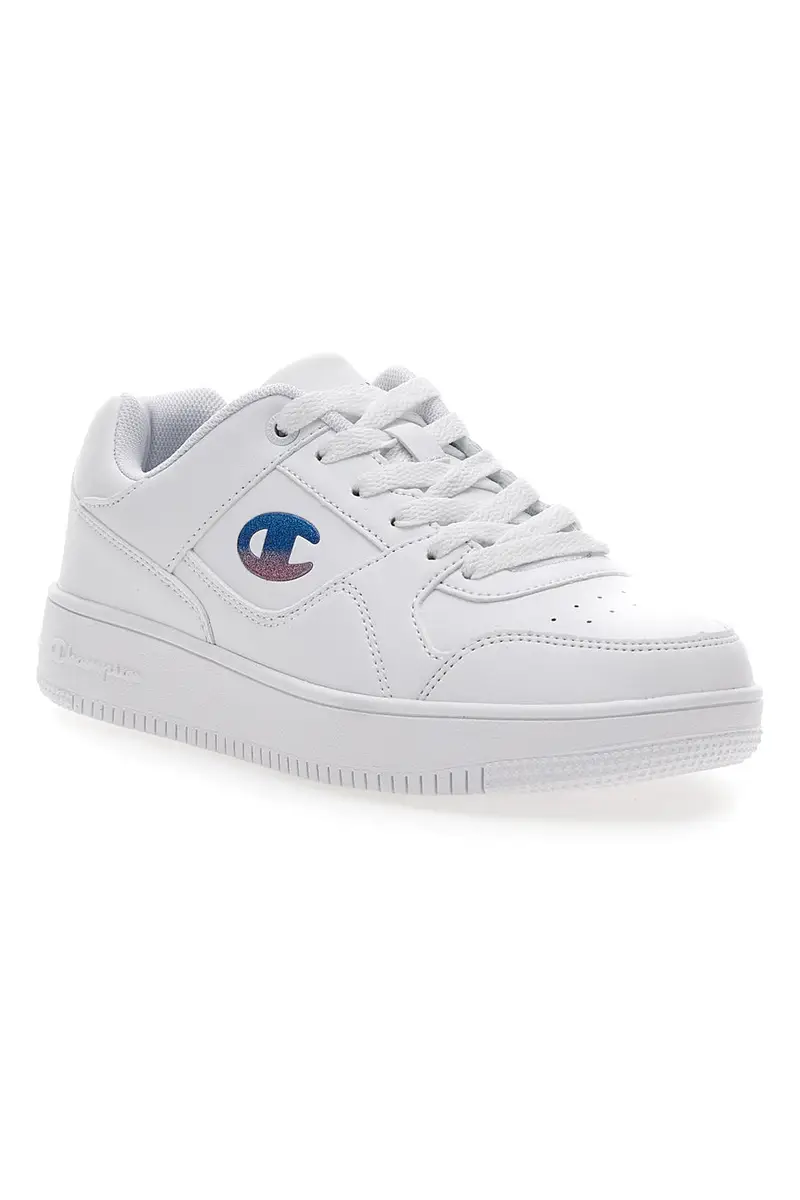 Sneakers bianche con logo a contrasto CHAMPION RD18 LOW G GS miniatura 2