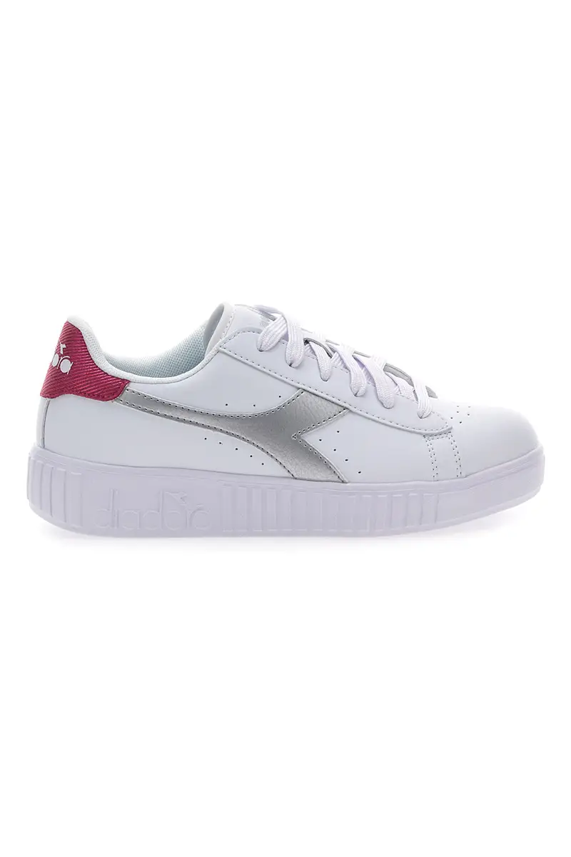 Sneakers Bianche con Logo Argento DIADORA GAME STEP METAL GS