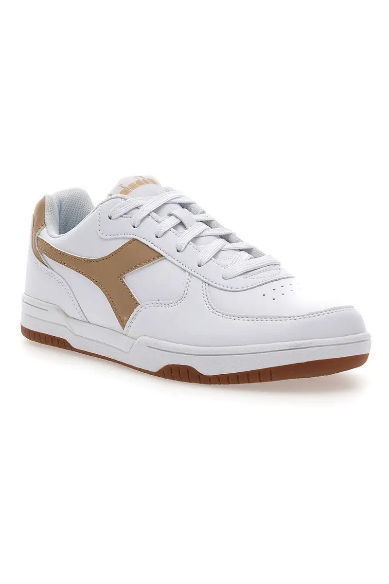 Sneakers Bianche con logo Beige DIADORA RAPTOR LOW miniatura 3