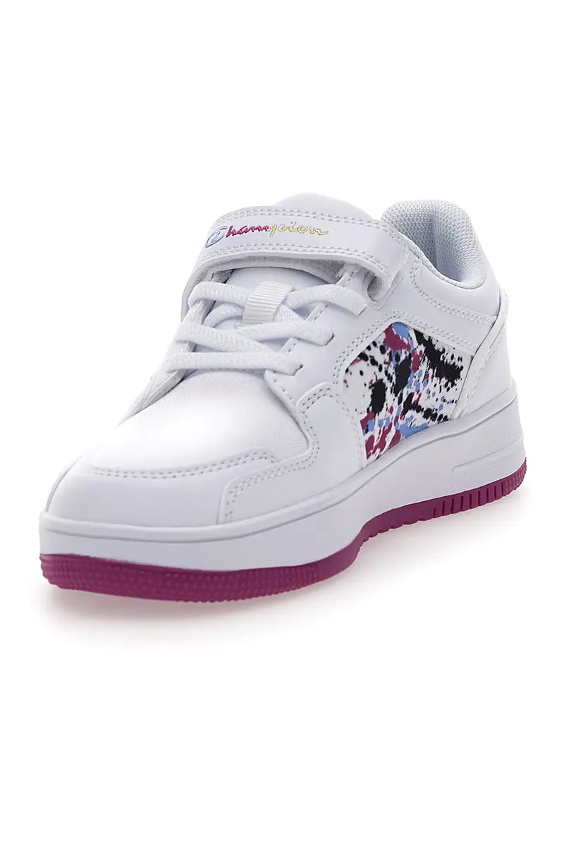 Sneakers Bianche con Logo Colorato CHAMPION RD18 2.0 LOW G TD miniatura 3