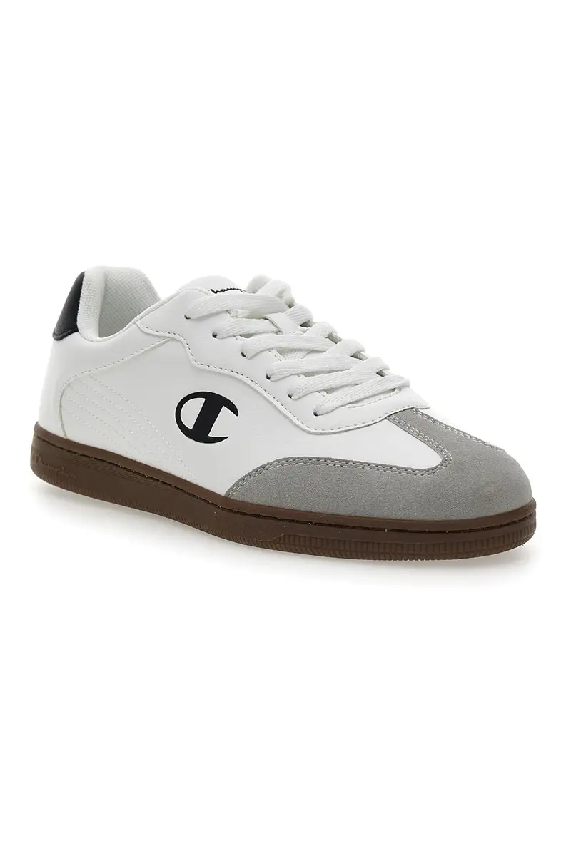 Sneakers Bianche Con Logo Laterale Champion Prestige Mix Material miniatura 2
