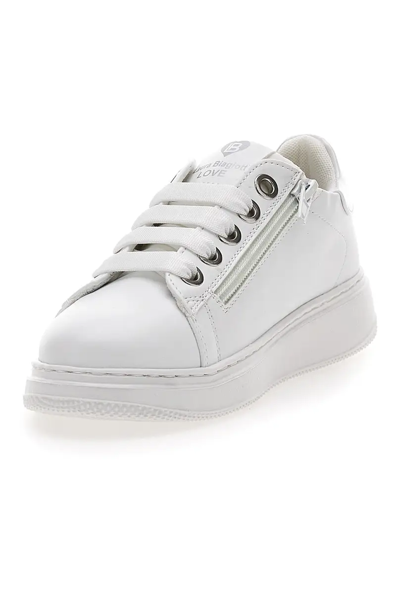 Sneakers Bianche Con Logo Laterale Laura Biagiotti 93969394 miniatura 3