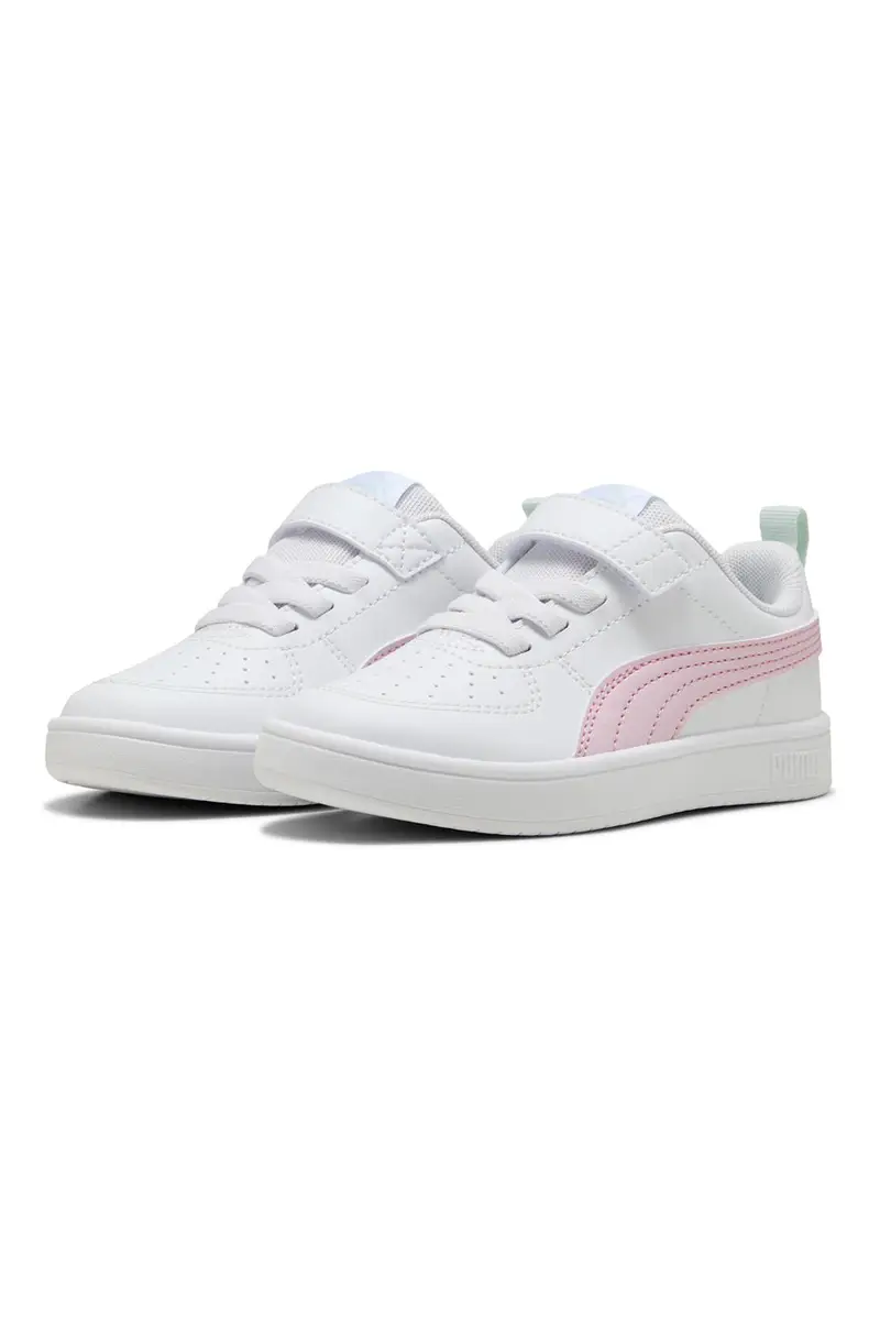 Sneakers Bianche con Logo Laterale Rosa e Velcro Puma RICKIE AC+PS miniatura 2