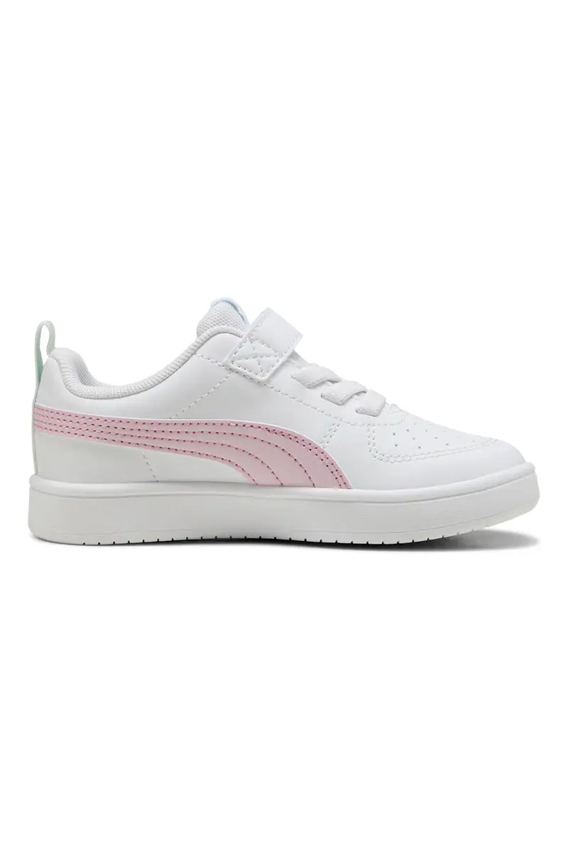 Sneakers Bianche con Logo Laterale Rosa e Velcro Puma RICKIE AC+PS miniatura 3